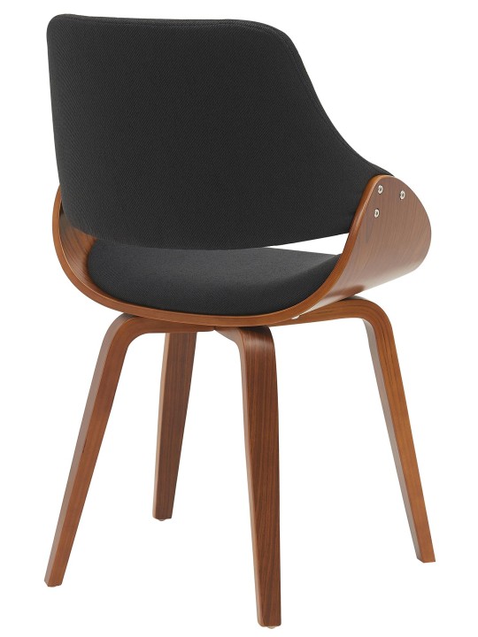 Vangale szövet étkezőszék, dió/fekete Vangale szövet étkezőszék, dió/fekete