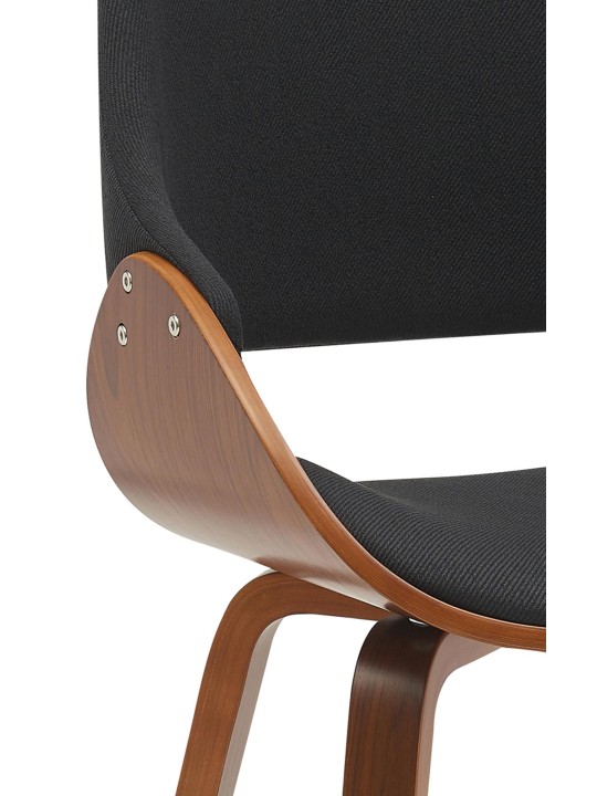Vangale szövet étkezőszék, dió/fekete Vangale szövet étkezőszék, dió/fekete