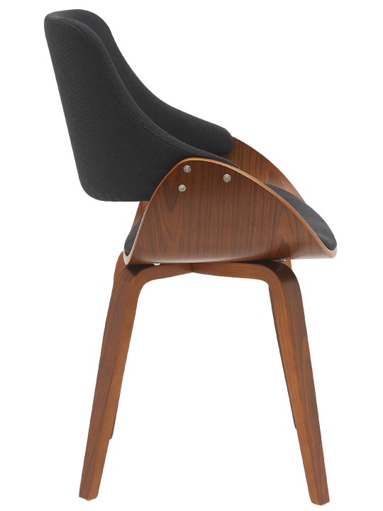 Vangale szövet étkezőszék, dió/fekete Vangale szövet étkezőszék, dió/fekete