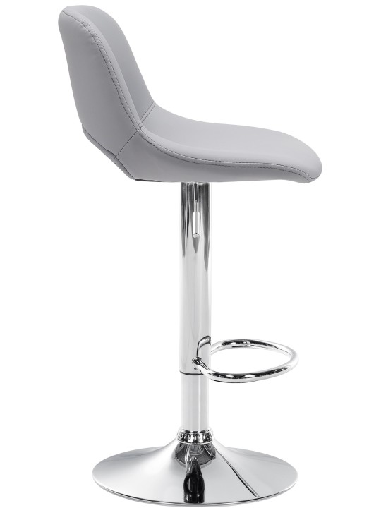 Bárszék Camden műbőr króm, szürke