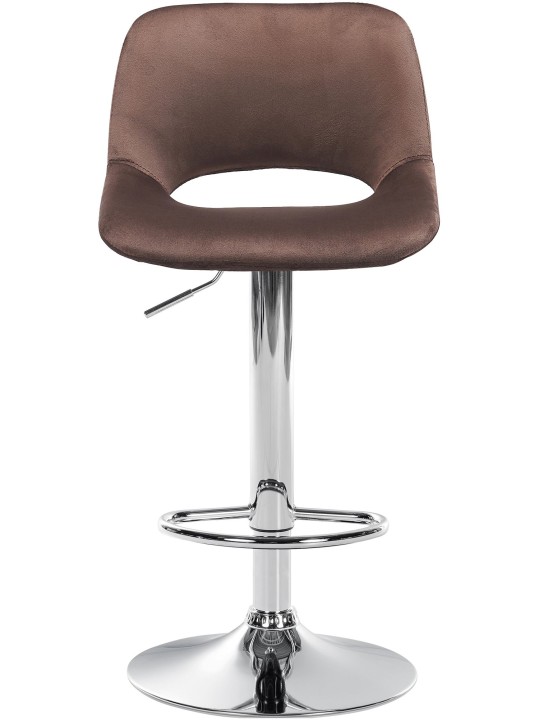 Bárszék Camden bársony króm, barna Bárszék Camden bársony króm, barna