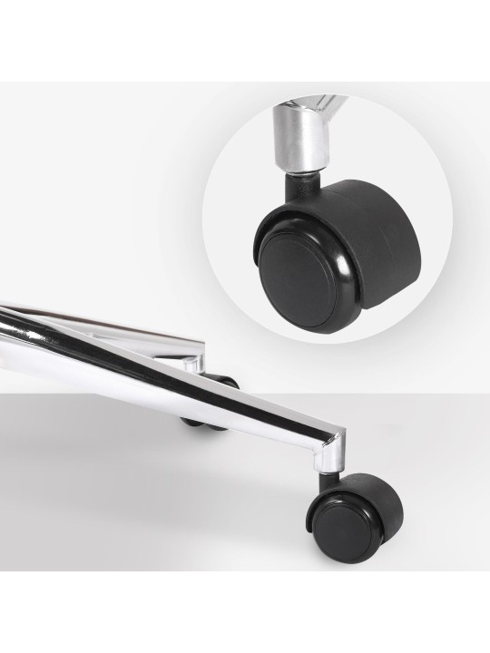 Burbank műbőr irodai szék, dió/fekete