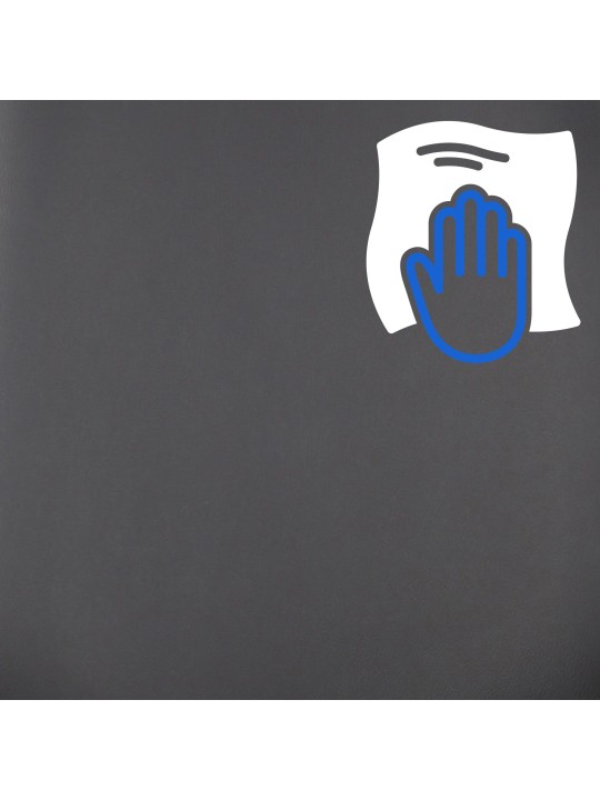 Burbank műbőr irodai szék, dió/fekete