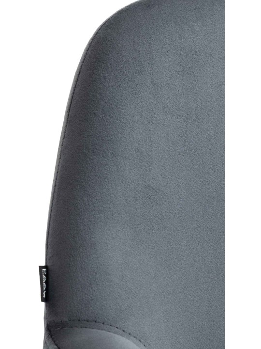 2 db-os bárszék Braga arany bársony készlet, sötétszürke