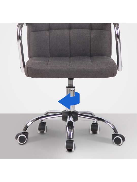 Irodai szék Terni szövet, sötétszürke