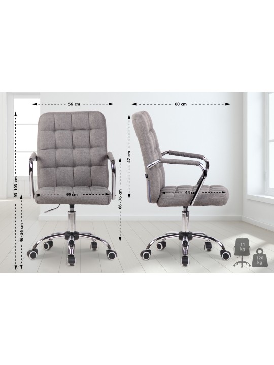 Irodai szék Terni szövet, szürke