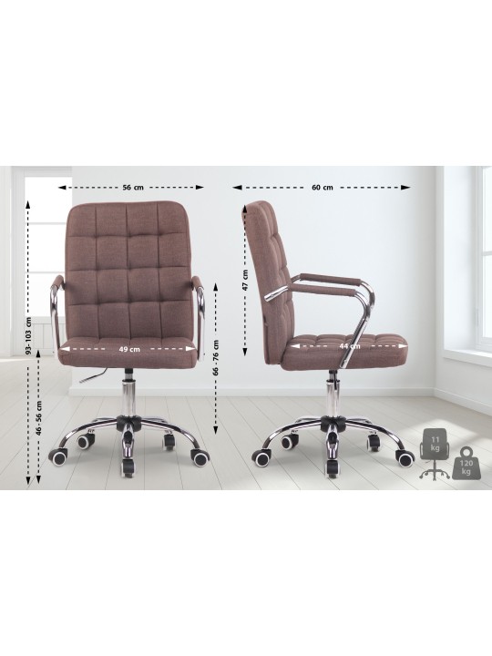 Irodai szék Terni szövet, barna