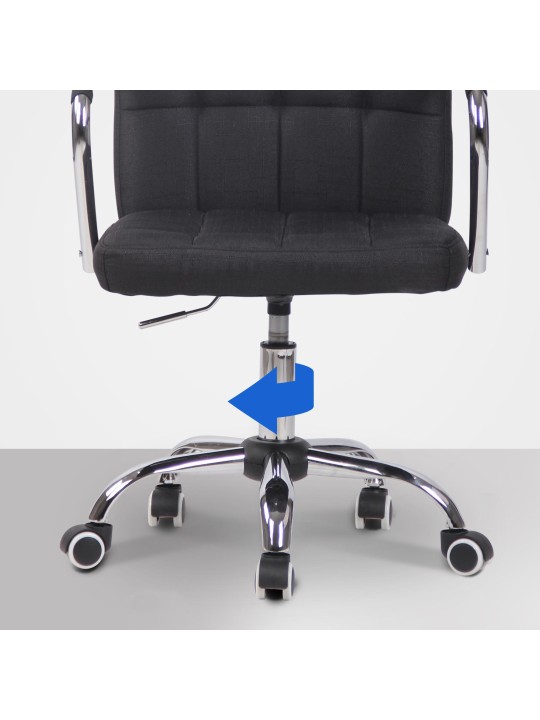 Irodai szék Terni szövet, fekete