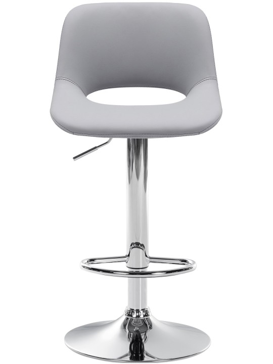 2 db bárszék szett Camden műbőr króm, szürke