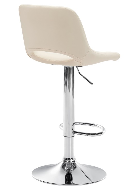 2 db bárszék szett Camden műbőr króm, krém