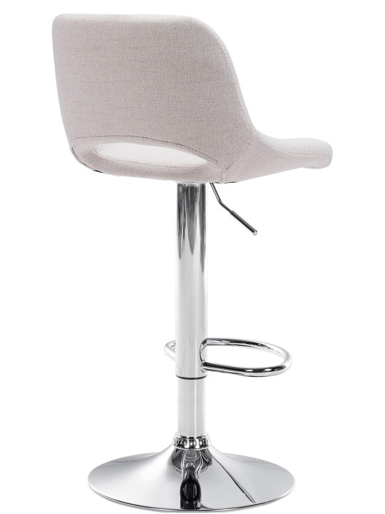 2 db bárszék szett Camden szövet króm, krém