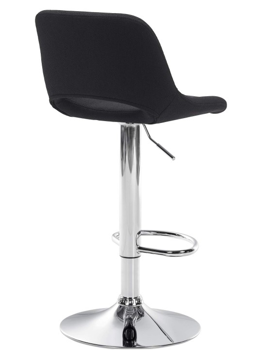 2 db bárszék szett Camden szövet króm, fekete