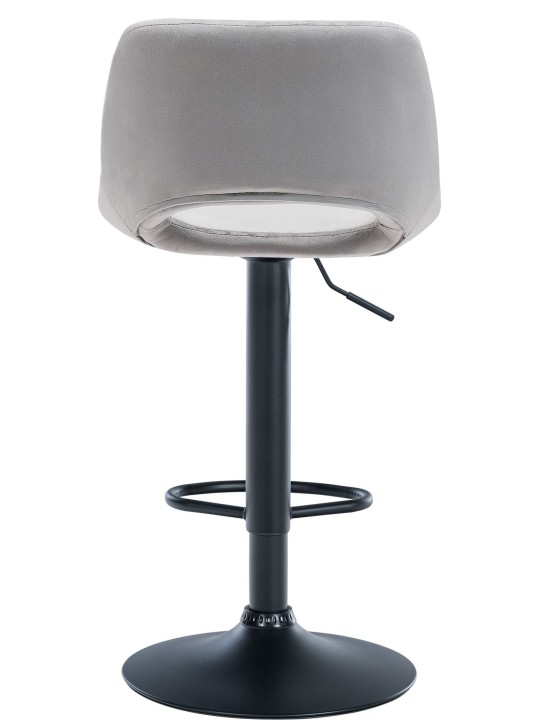 2 db bárszék szett Camden bársony, világosszürke