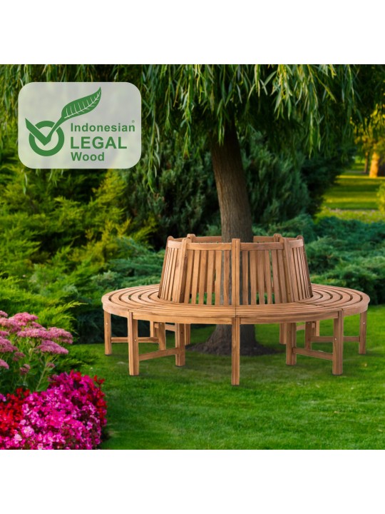 Fapad Novum 200 cm körül, teak