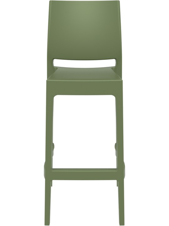 4 db Maya bárszék készlet, olajzöld
