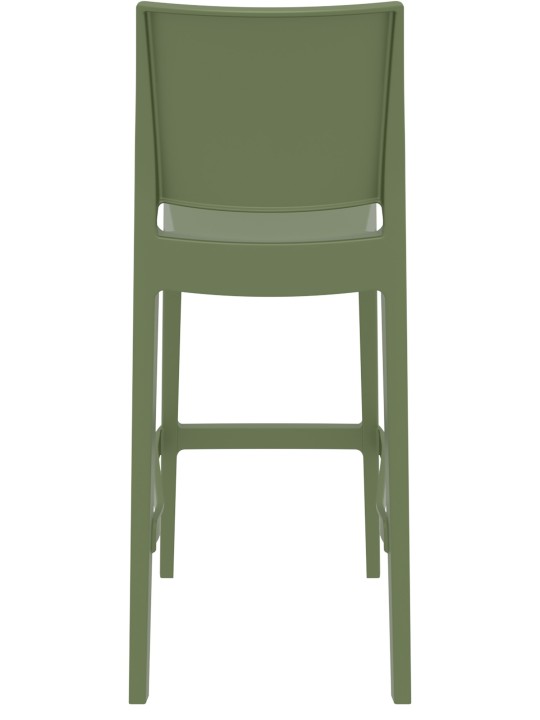 4 db Maya bárszék készlet, olajzöld