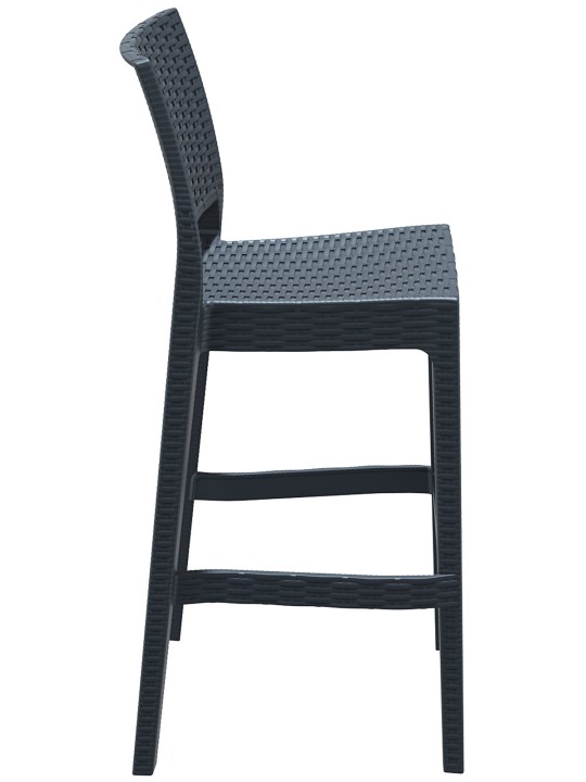 4 db Jamaica bárszék készlet, sötétszürke