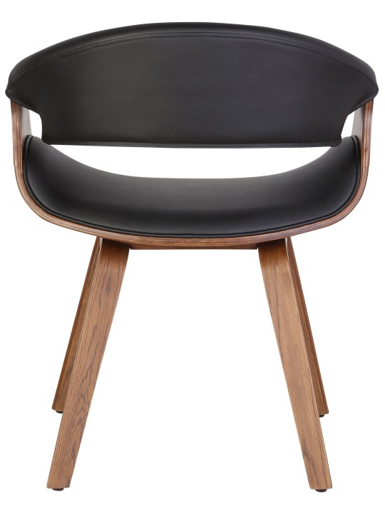 Foley tölgy műbőr étkezőszék, fekete