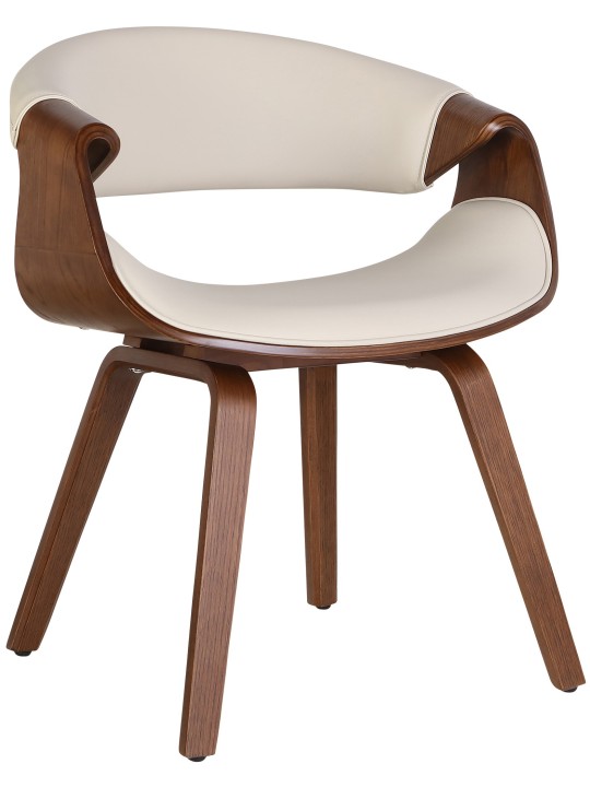 Foley tölgy műbőr étkezőszék, krém