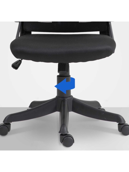 Taos irodai szék, fekete