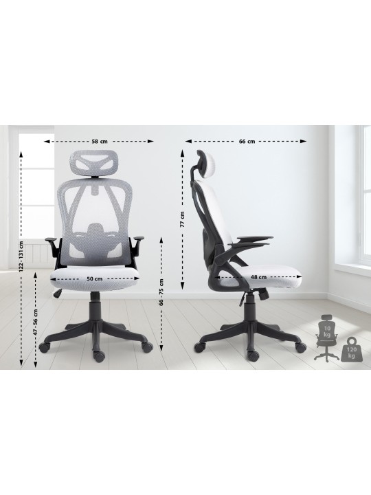 Taos irodai szék, szürke