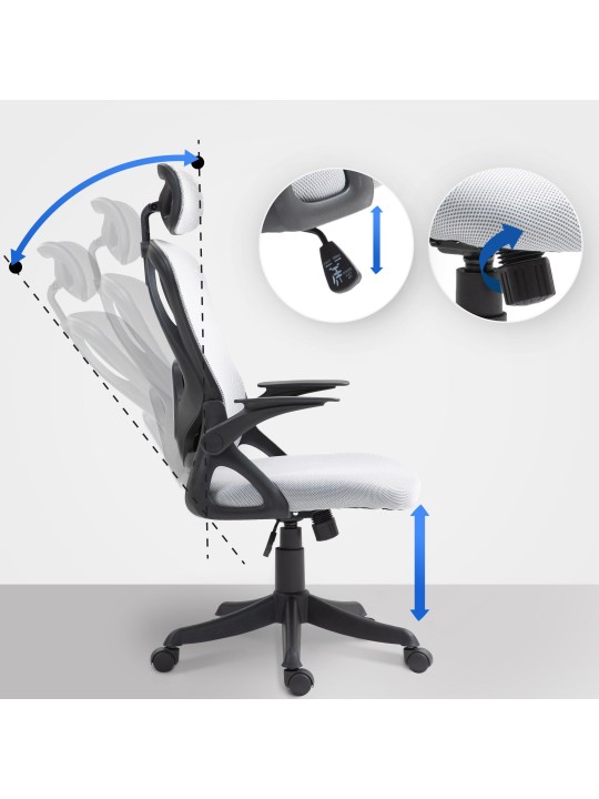 Taos irodai szék, szürke