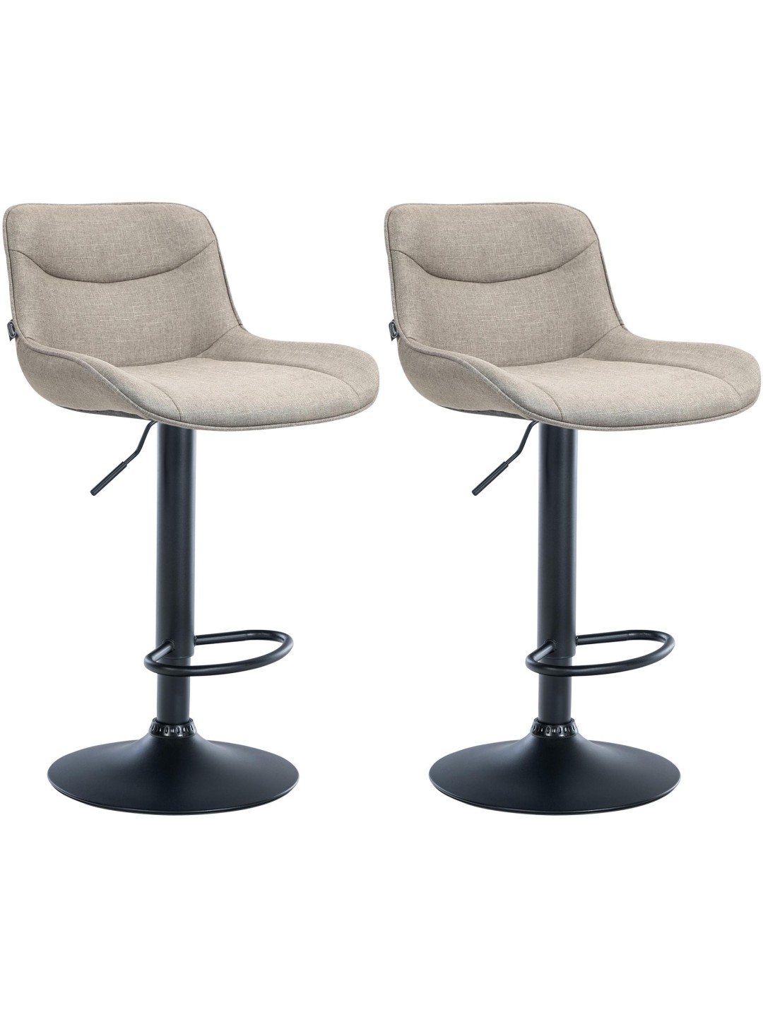 Vonore szövet 2 db bárszék készlet, taupe