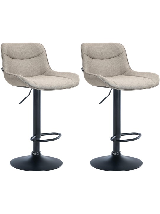 Vonore szövet 2 db bárszék készlet, taupe