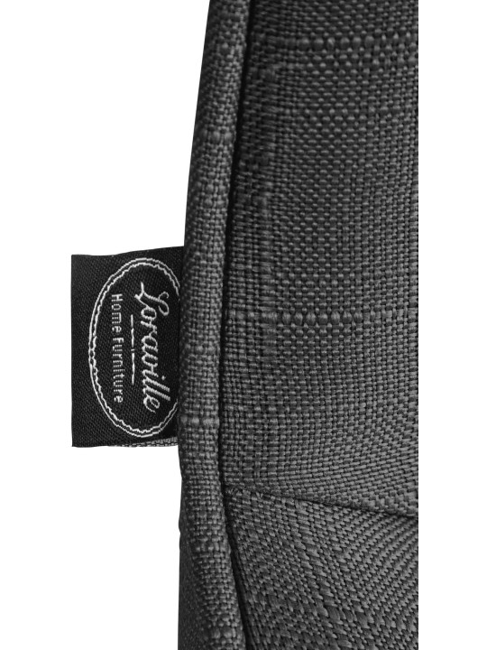 2 db bárszék készlet Vonore szövet króm, sötétszürke