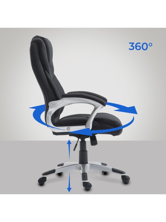 Irodai szék Texas V2 szövet, fekete