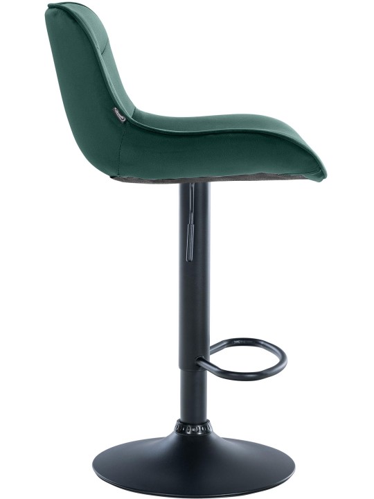 2 db bárszék Vonore bársony készlet, zöld