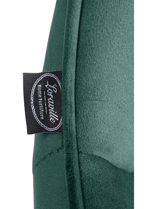 2 db bárszék Vonore bársony készlet, zöld