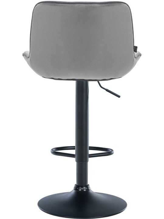 2 db bárszék Vonore bársony készlet, szürke