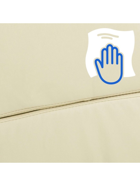 Cleveland műbőr irodai szék, krém