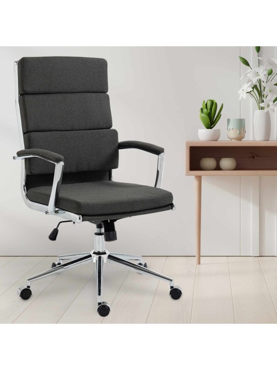 Cleveland szövet irodai szék, sötétszürke