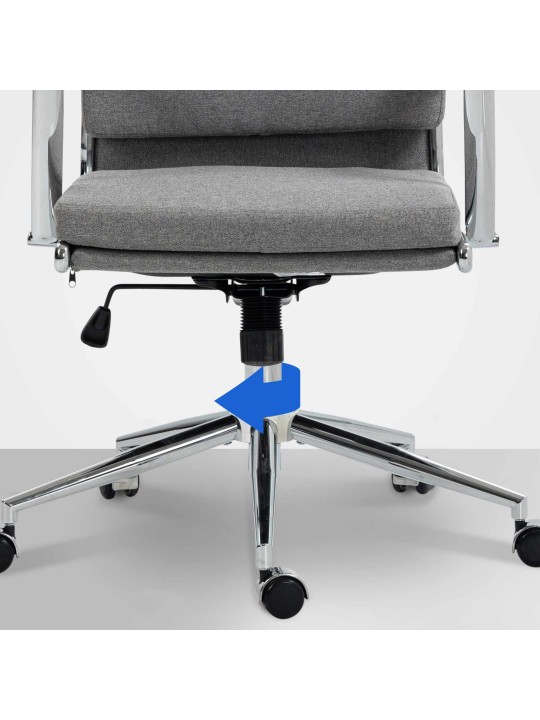 Cleveland szövet irodai szék, szürke