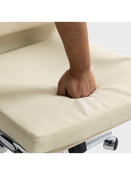 Cleveland szövet irodai szék, krém