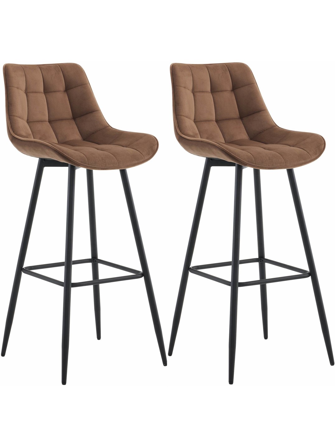 2 db bárszék szett Dartford bársony, barna