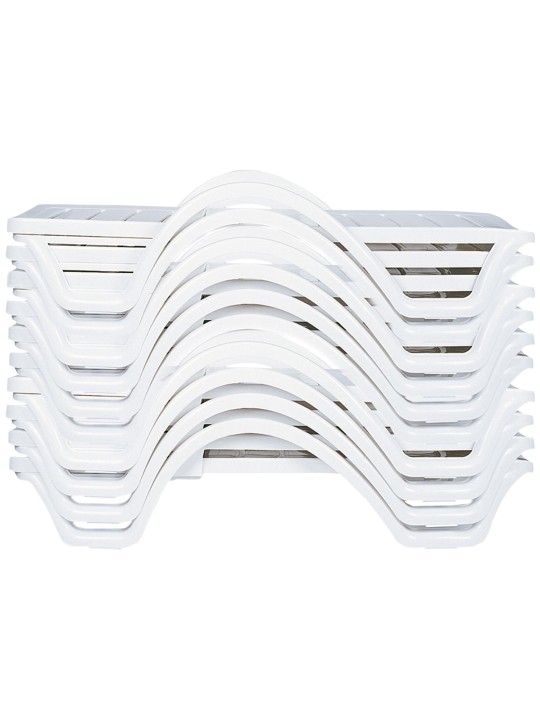 10 db Havana napozóágy szett, fehér