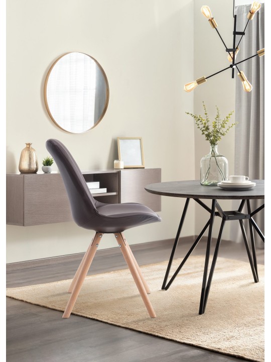 Laval Natura kerek látogatói szék, barna