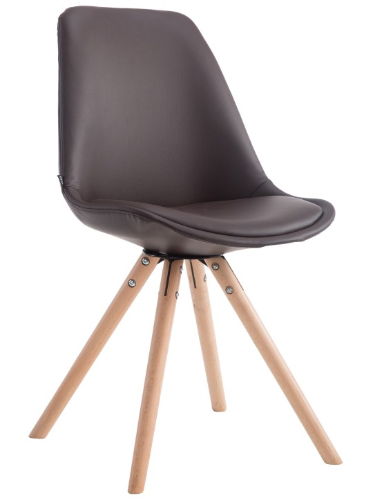 Laval Natura kerek látogatói szék, barna