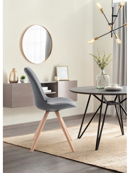 Laval Natura kerek látogatói szék, szürke