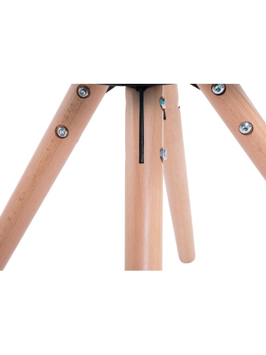 Laval Natura kerek látogatói szék, fekete