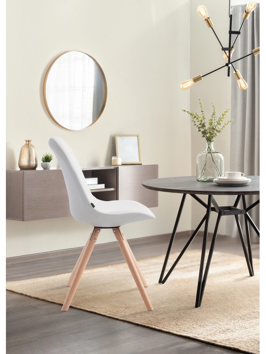 Laval Natura kerek látogatói szék, fehér