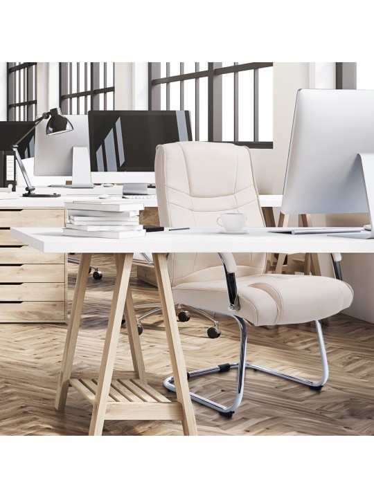 Attila látogatói szék, krém Attila látogatói szék, krém