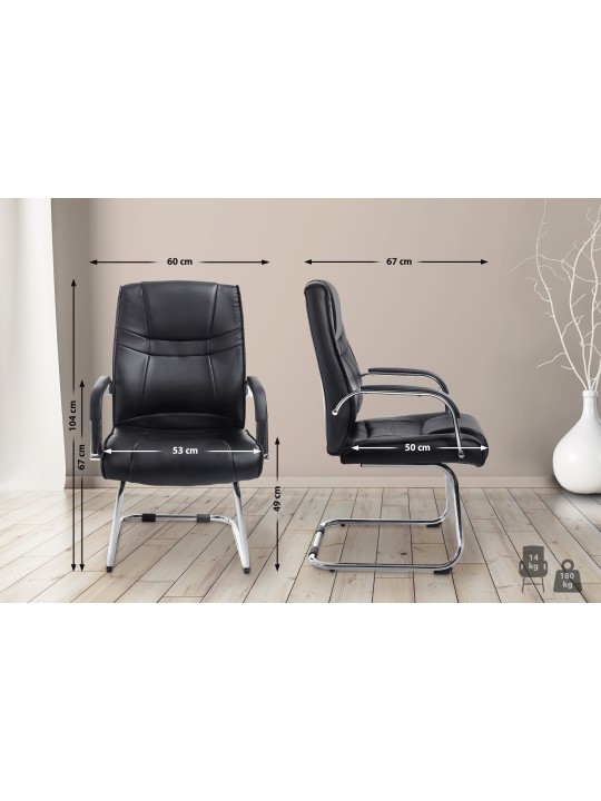 2 db Attila szék készlet, fekete