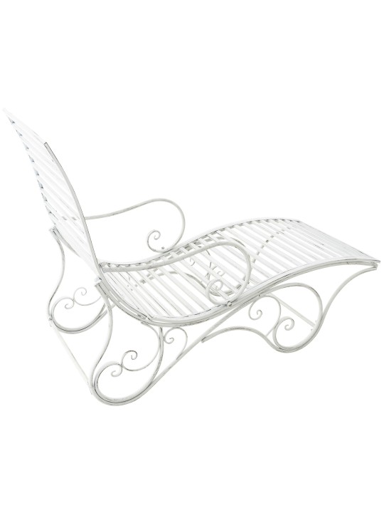 Amiens kerti nyugágy, antik fehér