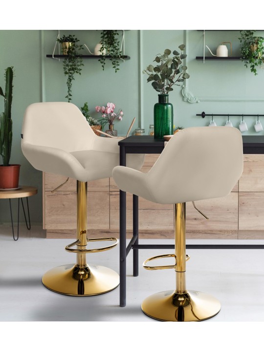 Bárszék Braga Gold műbőr, krém