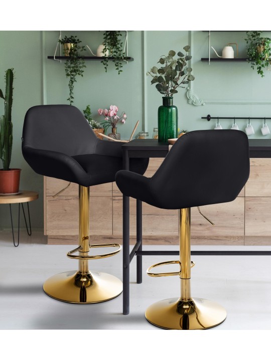 Bárszék Braga Gold műbőr, fekete Bárszék Braga Gold műbőr, fekete