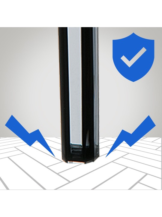 2 db bárszék készlet Fox, átlátszó, fekete